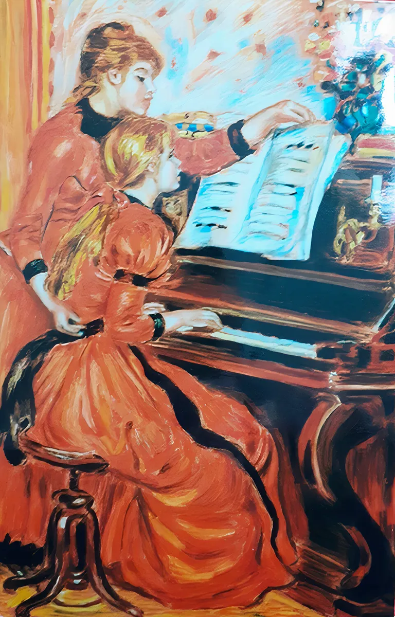 "La lezione di pianoforte" (après Auguste Renoir)