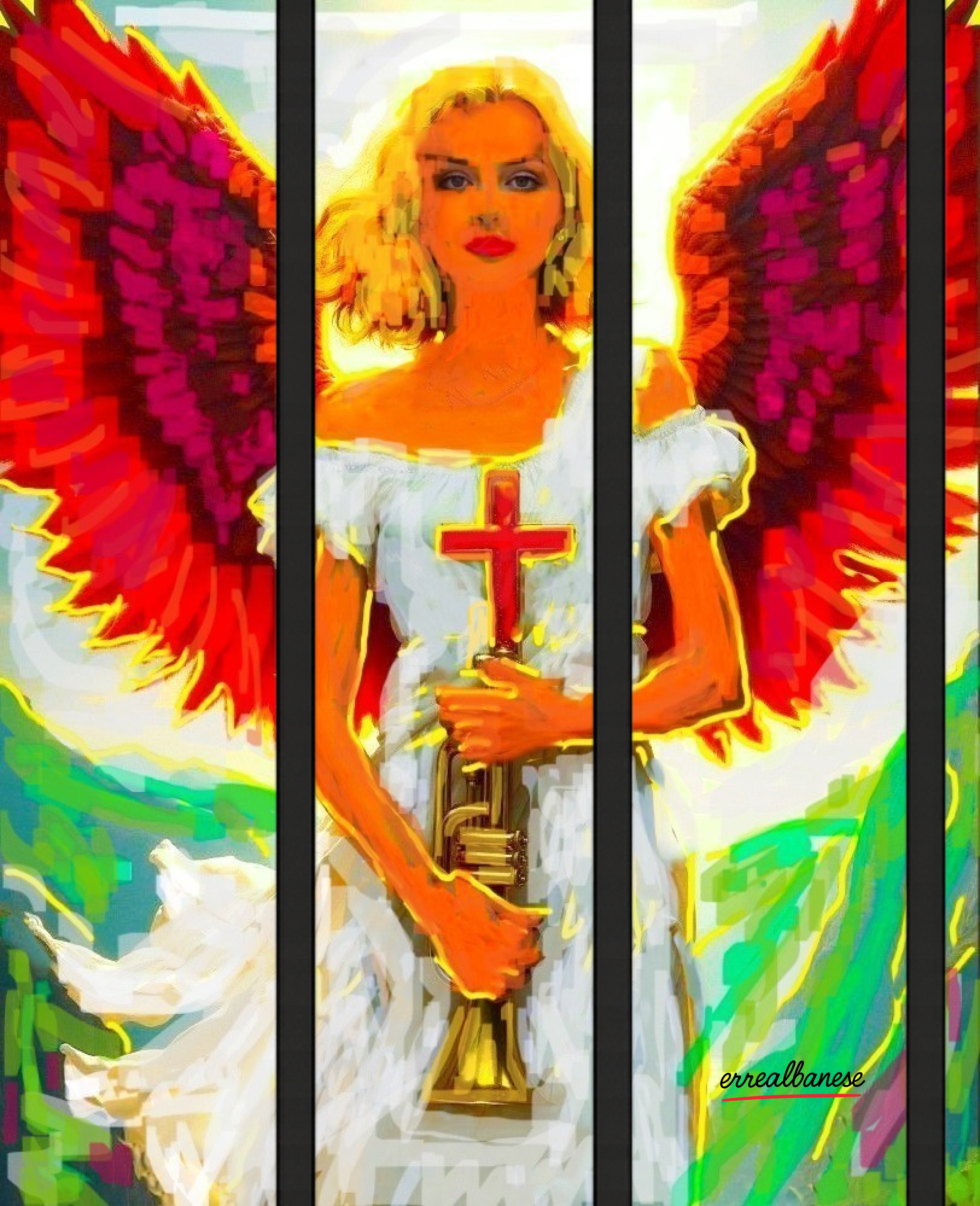 “The Weeping Angel” serie Impossible Portraits